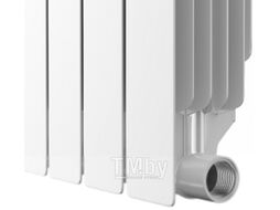 Радиатор биметаллический Royal Thermo Indigo Super+ 500 (9 секций, с монтажным комплектом и угловыми кранами)
