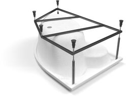 Ванна акриловая Cersanit Kaliope 153x100 R (с каркасом)