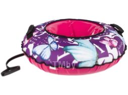 Тюбинг-ватрушка Snowstorm BZ-90 Butterfly / W112869 (90см, фиолетовый/розовый)