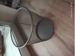 Корзина для бумаг, 26.5х22х28, серая, REDONDA, PERFECTO LINEA (объем: 12 л.)