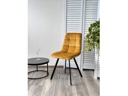 Стул M-City Chilli Square / 629M04895 (Bluvel-68 желтый велюр/черный)