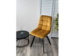 Стул M-City Chilli Square / 629M04895 (Bluvel-68 желтый велюр/черный)
