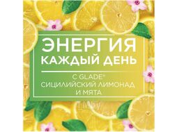Сменный блок для освежителя воздуха Glade Automatic Сицилийский лимонад и мята (269мл)