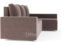 Диван угловой Stolline Маркиз 08 У(П)Л (велюр коричневый)