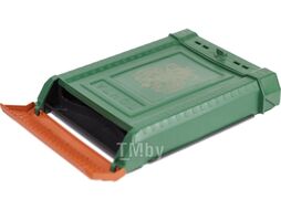 Почтовый ящик Цикл Премиум c защелкой, накладкой и орлом / 6002-00 (зеленый)