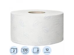 Бумага туалетная Premium T2 в мини-рулонах 170м, 2-сл. Tork 120243-03