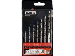 Набор сверл по дереву 3-10мм HEX YATO YT-33873