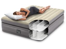 Надувная кровать Intex Queen Comfort Elevated 64164ND (152x203x51, встроенный электронный насос)