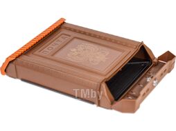 Почтовый ящик Цикл Премиум c защелкой, накладкой и орлом / 6125-00 (коричневый)