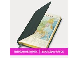 Ежедневник Brauberg Iguana / 114457 (160л, темно-зеленый)