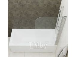 Стеклянная шторка для ванны Triton Соло 75x140 (прозрачное стекло)