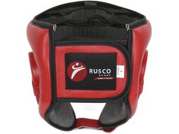 Боксерский шлем RuscoSport С усилением (XS, красный)