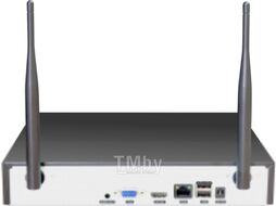 Комплект видеонаблюдения HK-8401W GINZZU WiFi 8ch, 3Mp, HDMI, 4улич кам 3Mp, IR30м