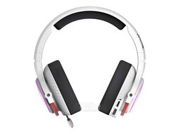 Наушники беспроводные A4Tech Bloody MR720 NARAKA геймерские, Bluetooth 5.3, 20-20000 Гц, быстрая зарядка, время работы 44 ч, кабель 1.5 м, белый/красный