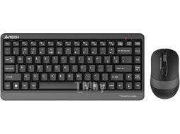 Клавиатура+Мышь A4Tech Fstyler FG1110 Grey USB Wireless Multimedia (черный/серый)