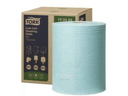 Материал нетканый Premium, безворсовый, голубой, 1-сл., 180м, W1/W2/W3 Tork 190494