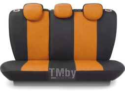Комплект чехлов для сидений Autoprofi Linen LIN-1505 BK/Orange