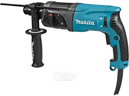 Перфоратор MAKITA HR 2470 X15 в чем. (780 Вт, 2.7 Дж, 3 реж., патрон SDS-plus, вес 2.6 кг)