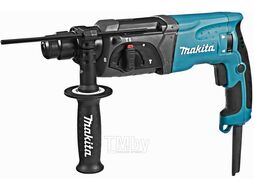 Перфоратор MAKITA HR 2470 X15 в чем. (780 Вт, 2.7 Дж, 3 реж., патрон SDS-plus, вес 2.6 кг)