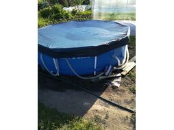 Каркасный бассейн Metal Frame, круглый, 305х76 см + фильтр-насос 220 В, INTEX (от 6 лет)
