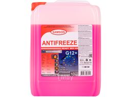 Антифриз Samson EU-Standard G12+, 10 кг карбоксилатный красный соответствует MB 325.3/326.3, BMW LC-07, VW TL774 D/F, RENAULT 41-01-001, PSA B715110, FCA 9.55523 / MS-9176, FordWSS-M97B44-D, OPEL QME L1301, VOLVO 128 6083/004 SAMSON 803214