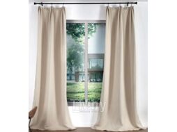 Шторы Casa Conforte Блэкаут 150x270 / 6176913 (2шт, однотонный ваниль лента)