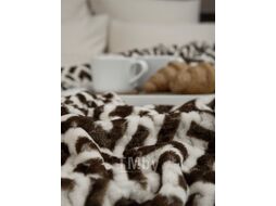 Плед TexRepublic Deco Lux Лабиринт Фланель 150x200 / 90633 (коричневый)