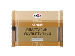 Пластилин скульптурный "Студия" оливковый мягкий, 0,5 кг Гамма 2.80.Е050.004