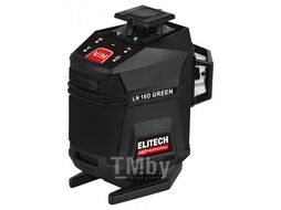 Нивелир лазерный LN 16D GREEN (HD / Зеленый / 25 м / 4 луча 360 / Li-Ion / Кейс) ELITECH 204737