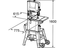 Станок ленточнопильный деревообрабатывающий MAKITA LB1200F