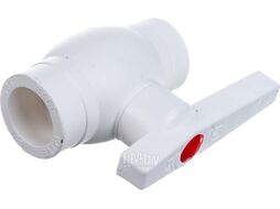 Кран шаровой Дн 25 мет.шар ПП бел Valfex VALF 10145025