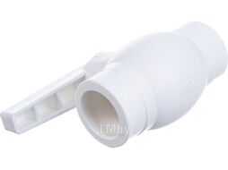Кран шаровой Дн 25 мет.шар ПП бел Valfex VALF 10145025