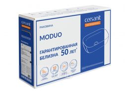 Умывальник со смесителем Cersanit Moduo 55 Leaf / 63571 + 63111