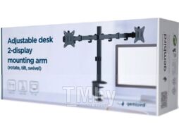 Настольное крепление MA-D2-01 Gembird для двух LCD до 32"и до 9kg (VESA 100x100 и 75x75)