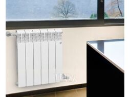 Радиатор биметаллический Royal Thermo Revolution Bimetall 350 (7 секций, с монтажным комплектом и угловыми кранами)