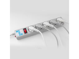 Сетевой фильтр 5 розеток серый 5 м PowerCube 172-105
