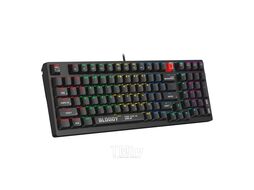 Клавиатура A4Tech Bloody S98 BLACK (механическая, Bloody BLMS Red, ход линейный, пластик, USB, черный/красный)