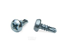 Саморез с цилиндрической головкой, 3.8x11 сверло, цинк, (50шт) EKT B009811