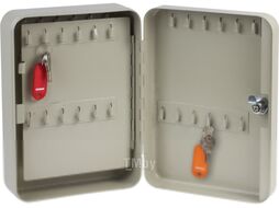 Ключница металлическая Brauberg 290338 (25x18x8, серый)