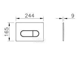 Комплект L-Box Integra Square: унитаз подвесной + сиденье + инсталляция + кнопка Vitra 9856B003-7207