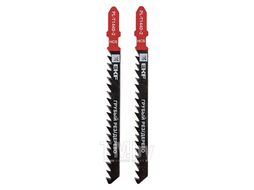 Пилки для электролобзика T144D (грубый рез по дереву и ДВП)(HCS)(2 шт) EKF Master pl-t144d-2