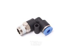 Фитинг угловой для пластиковых трубок 10мм с наружной резьбой 1/4" Partner PA-SPL10-02