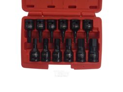 Набор головок ударных HEX 1/2" H4-19мм, длина 60мм (в кейсе) 12 предметов JTC JTC-J412H