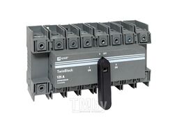 Рубильник 125A 4P реверсивный c рукояткой для прямой установки TwinBlock EKF tb-s-125-4p-rev