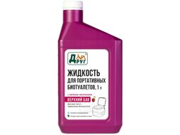 Жидкость для биотуалета Друг Для верхнего бака LTT1 (1л, розовый)