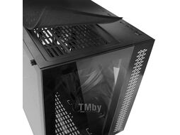 Корпус V500 GINZZU стеклянный куб (MidiTower Micro-ATX/Mini-ITX) 2*USB2.0, 1*USB3.0, черный