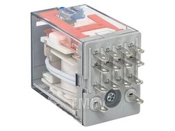 Реле промежуточное с кнопкой и мех. Индикацией RPAt 22/4 5A 220В DC EKF AVERES rpat-22-4-220DC