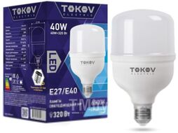 Лампа Tokov Electric 40Вт HP 6500К Е40/Е27 176-264В / TKE-HP-E40/E27-40-6.5K