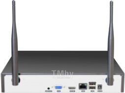 Комплект видеонаблюдения HK-8402W GINZZU WiFi, 4ch, 5Mp, HDMI, 4улич кам 5.0Mp, IR30м