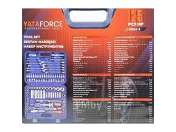 Набор инструментов 125пр. 1/4", 1/2" (6гр.) YATAFORCE YF-41252-5